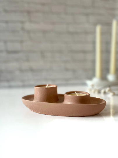 Nordic Style Taper Candlestick Holder and Tealight Candle Holder