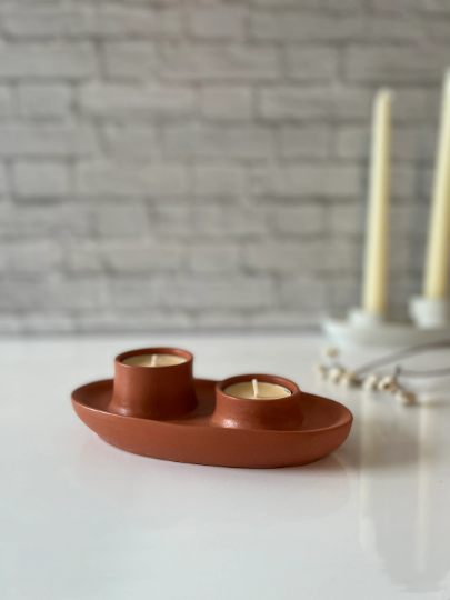 Nordic Style Taper Candlestick Holder and Tealight Candle Holder